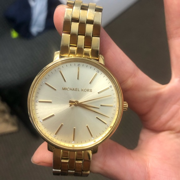 Michael Kors Gold Toned Watch with Crystals - Picture 6 of 15